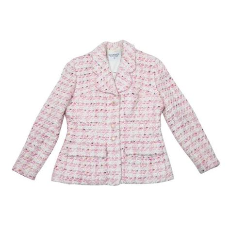 chanel leather jacket 2019|pink chanel jacket women sale.